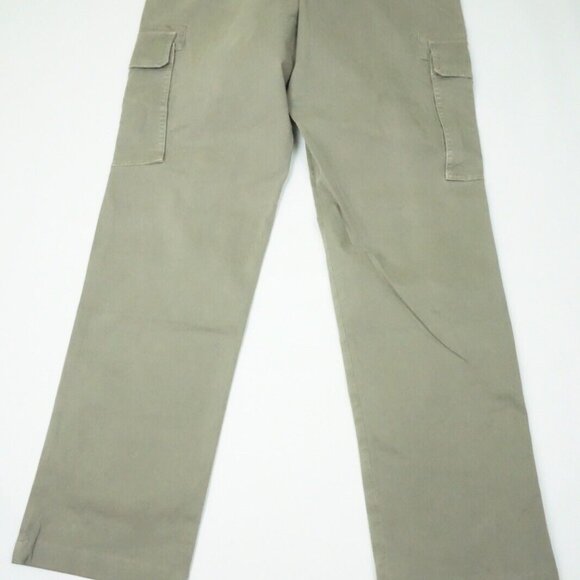 Isaia Tinto Slim Light Olive Cargo Cotton Blend Casual Chino Pants 48R EU NEW